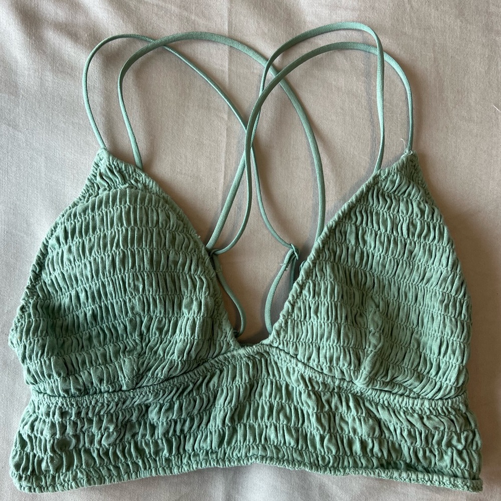Pink Victoria Secret. Small bralette. Light teal.